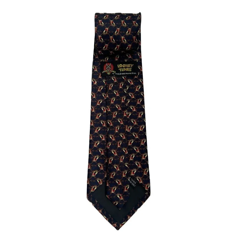 Looney Tunes Taz‎ Cartoon Men’s Tie Blue Novelty Business Casual Retro Necktie